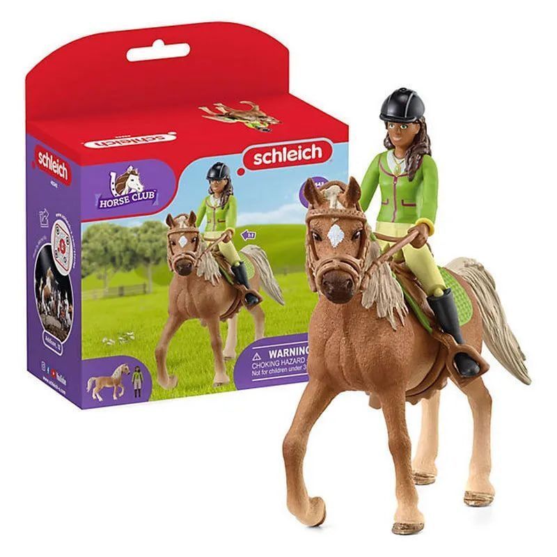 Набор Schleich 42414 Девочка Сара и арабская лошадка Мистери