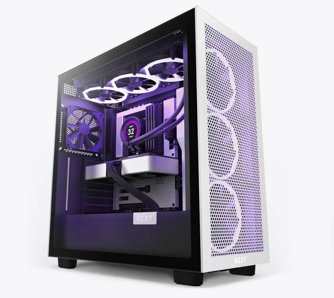Корпус NZXT H7 Flow Matte White/Matte Black CM-H71FG-01