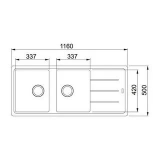 Кухонная раковина Franke Basis BFG 621-116 114.0676.261, капучино
