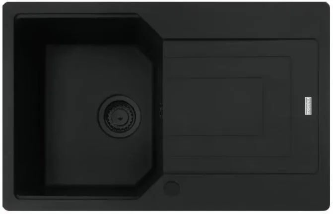 Кухонная раковина Franke Urban UBG 611-78 114.0697.752, матовый черный / черный слив