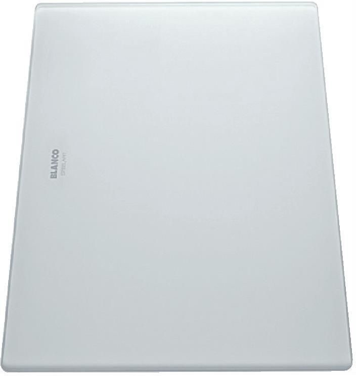 Разделочная доска Blanco 225333, 420×240мм, стекло, белый