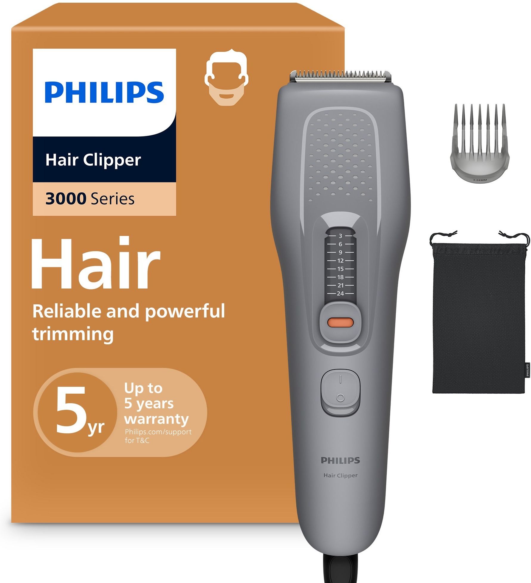 Машинка для стрижки волос Philips Series 3000 HC3723/15