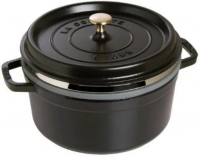 Круглая жаровня Staub с пароваркой Ø 26 см, чёрная 40510-606-0