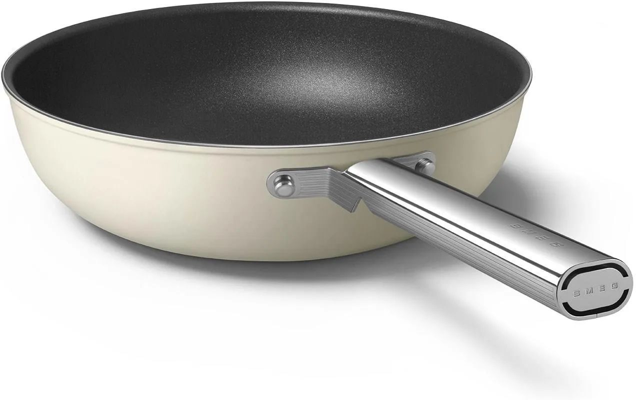 Сковорода SMEG 50's Style 30cm CKFW3001CRM кремовая
