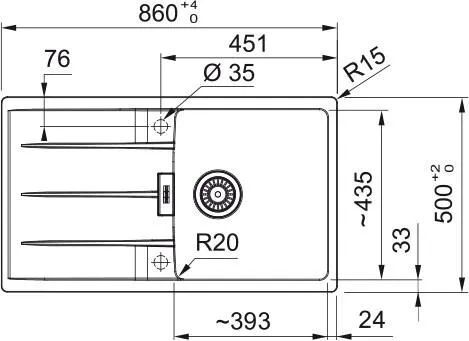 Кухонная раковина Franke Centro CNG 611-86 114.0687.329, Каменный серый
