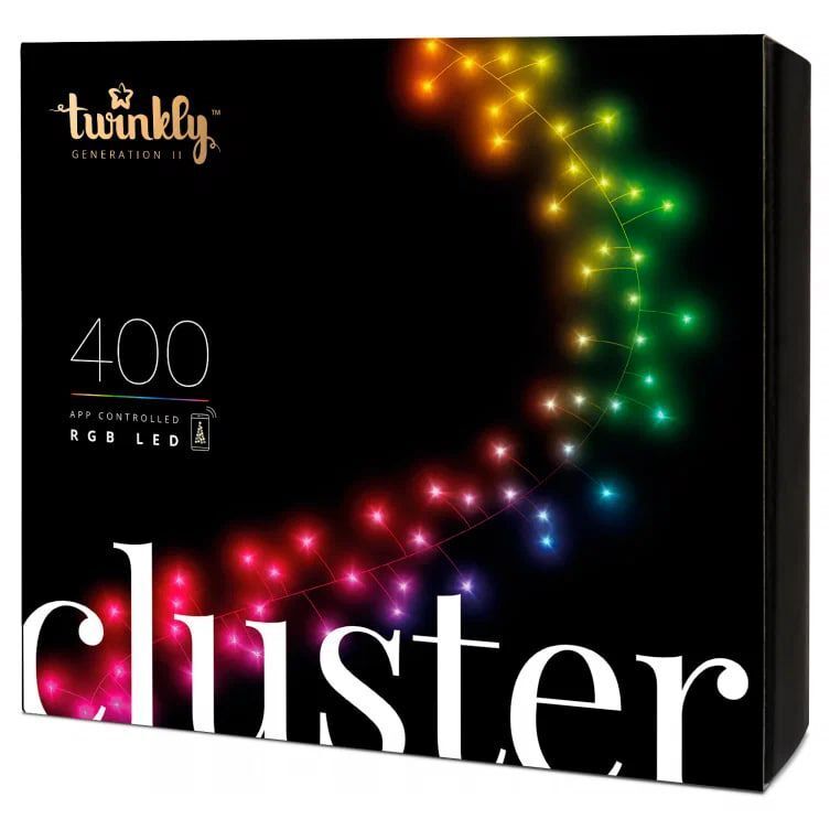 Смарт-гирлянда Twinkly Cluster 400 LED RGB (TWC400STP-BEU)