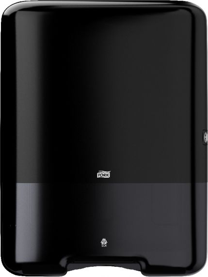 Диспенсер для бумажных полотенец Tork, черный, ZZ-сложение, 553008
