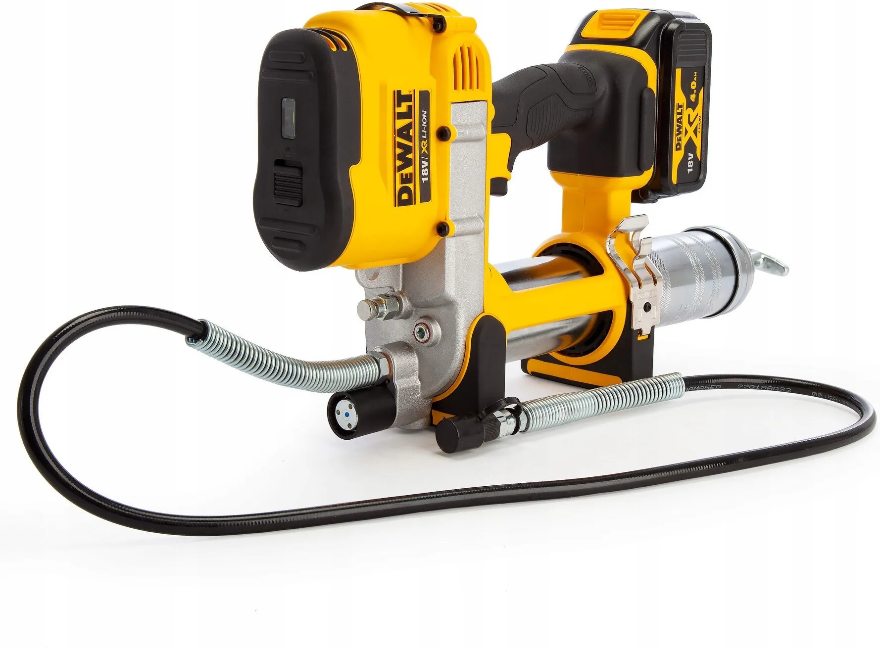 Аккумуляторный шприц для смазки DeWalt DCGG571M1-QW, с 1 АКБ и ЗУ