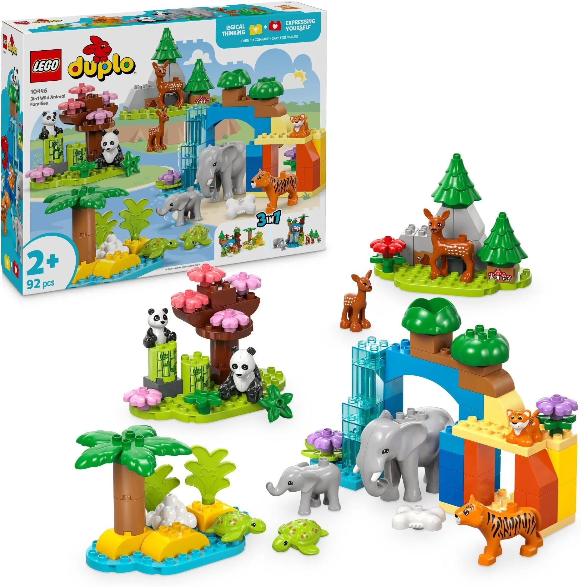 Конструктор LEGO DUPLO Town 10446 Семьи диких животных 3 в 1