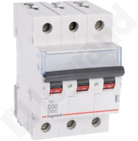 Автоматический выключатель Legrand TX3 S303 D50 50 A 6 кА 403760