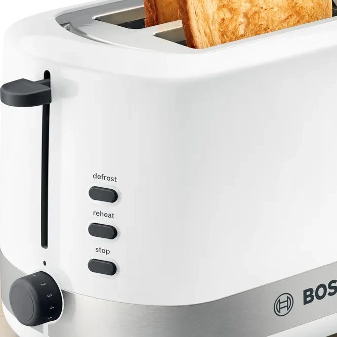 Тостер Bosch TAT6A511 800 Вт, белый