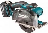 Аккумуляторная дисковая пила по металлу Makita DCS552RTJ 18 В, 2×5,0 А·ч АКБ, ЗУ, кейс Makpac