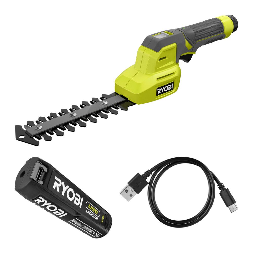 Аккумуляторные ножницы для травы и кустарников RYOBI RY4CGSA-120 с АКБ