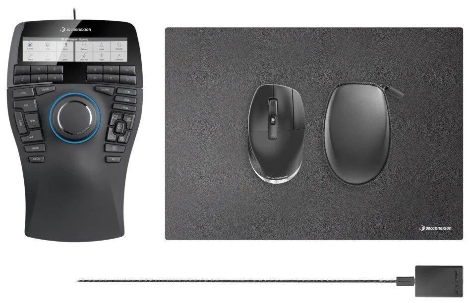 Беспроводная мышь 3Dconnexion SpaceMouse Enterprise Kit 2, черный
