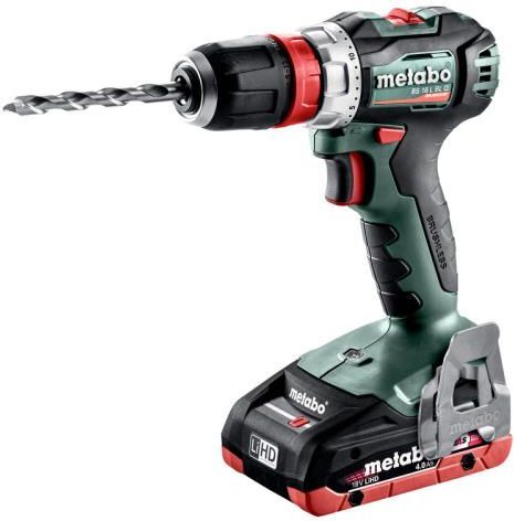 Дрель-шуруповерт аккумуляторная Metabo BS 18 L BL Q 613156800 в кейсе metaBOX с 2 аккумуляторами LiHD 18 V 4.0 Ah и ЗУ