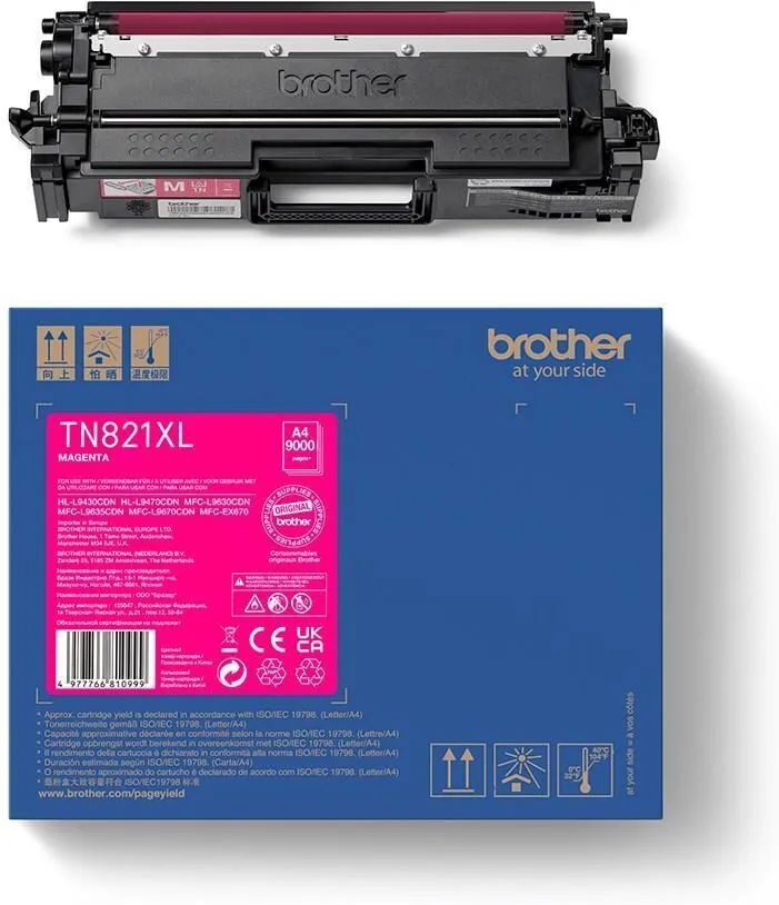 Картридж Brother TN-821XLM фиолетовый