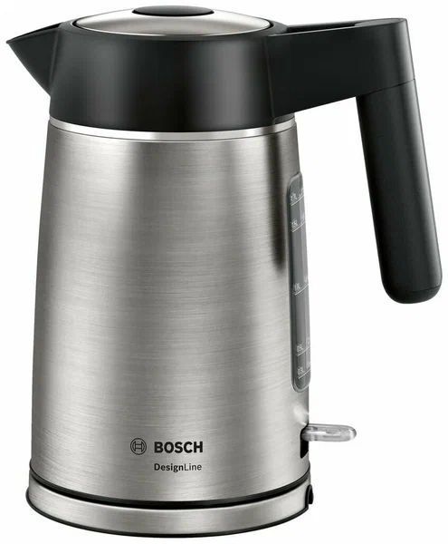 Чайник электрический Bosch TWK5P480 1.7 л серебристый, черный