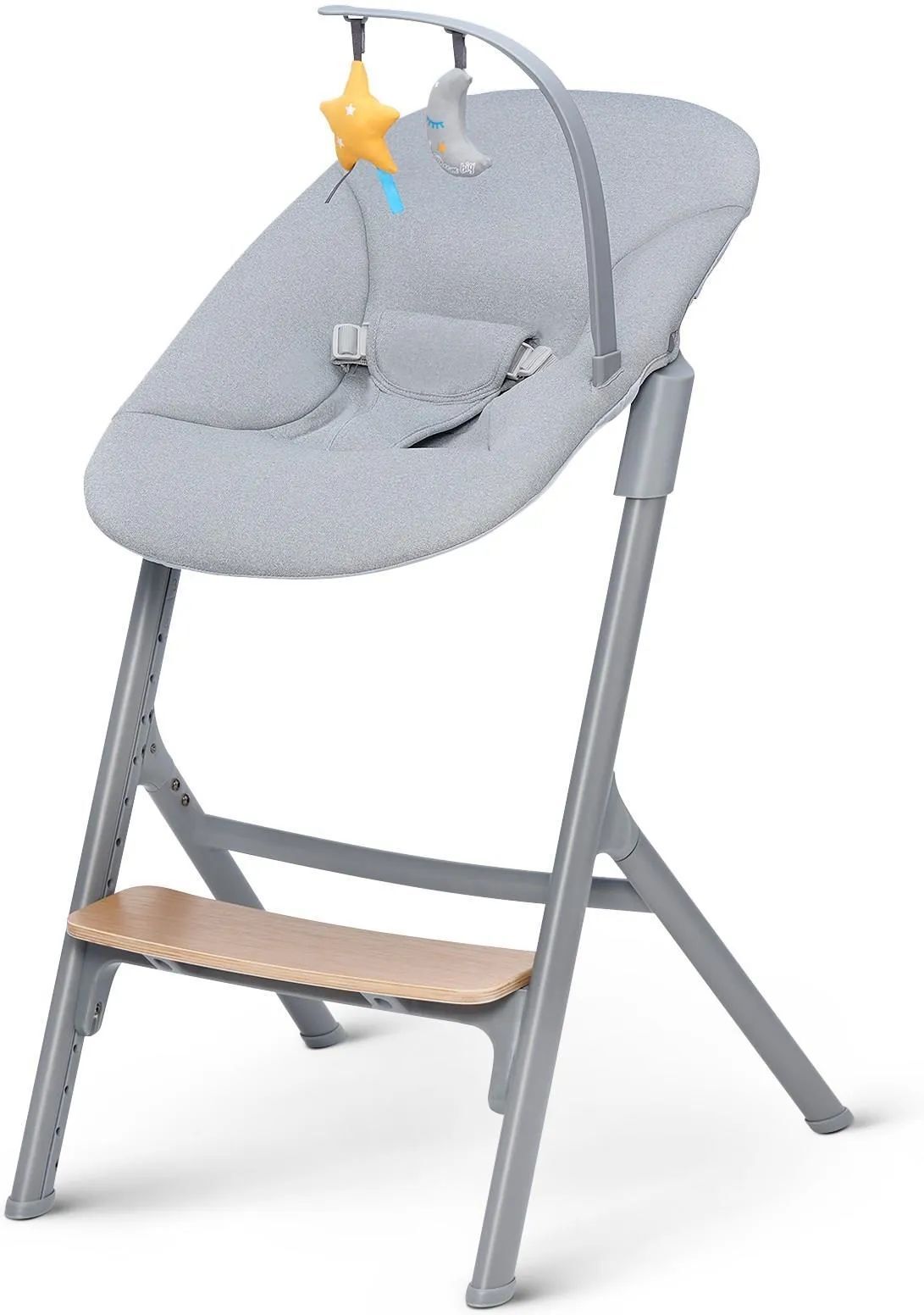 Стульчик для кормления Kinderkraft LIVY + кресло-качалка CALMEE, коричневый
