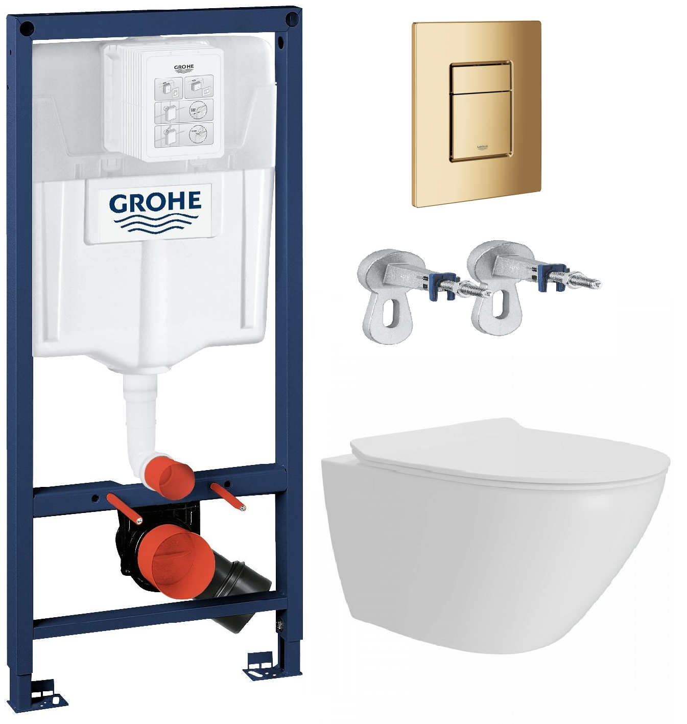 Кнопка смыва Grohe Skate Cosmopolitan 38732GL0, золото