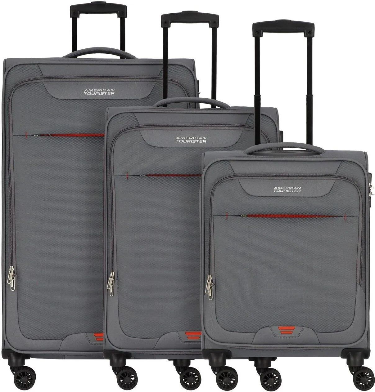 American Tourister комплект чемоданов, серые