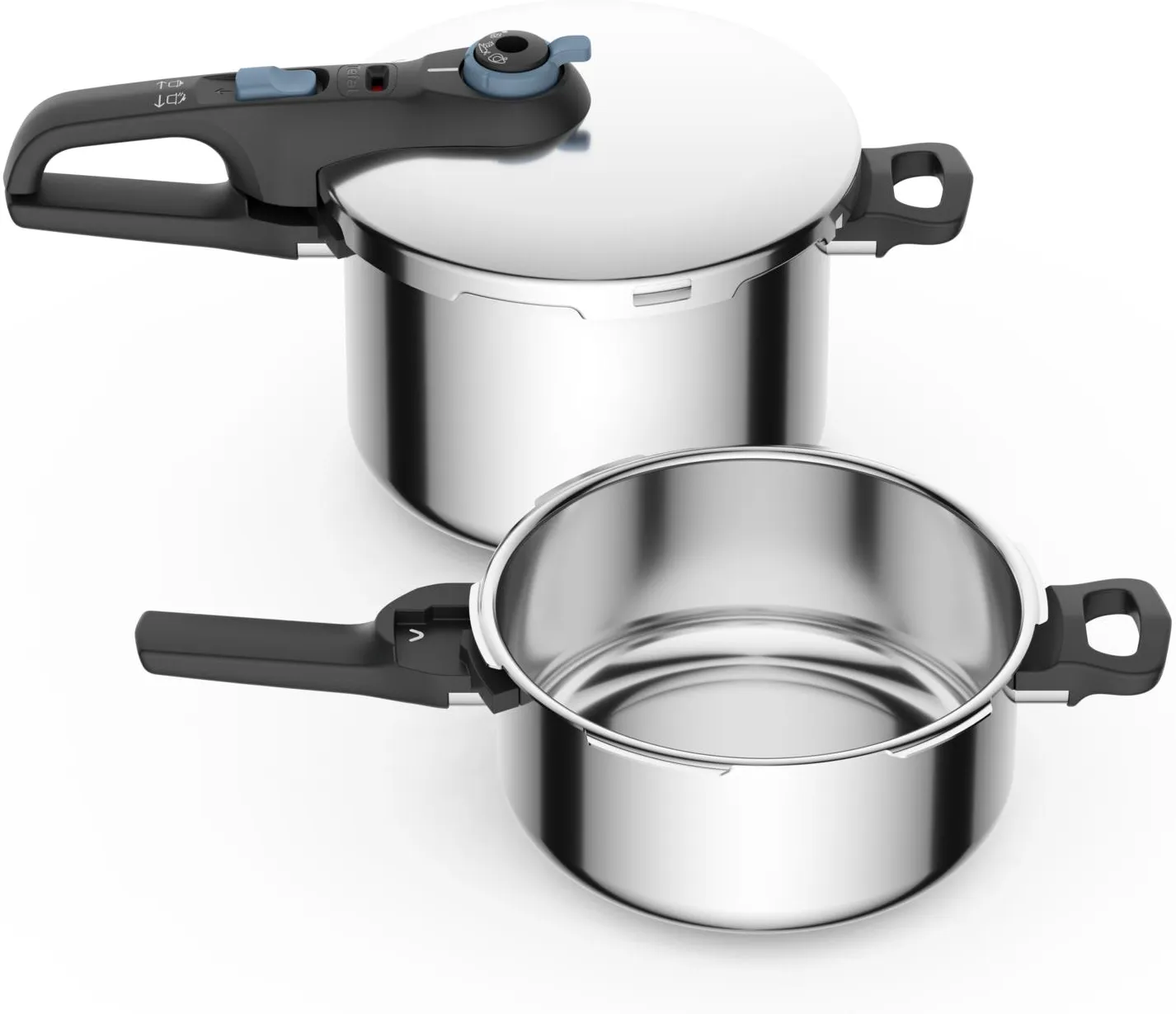 СкороваркаTefal SECURE TRENDY P2584301 2 штуки 4 л + 6 л