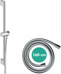 Душевая штанга и шланг Hansgrohe Unica Pulsify 65 см, хром 24400000
