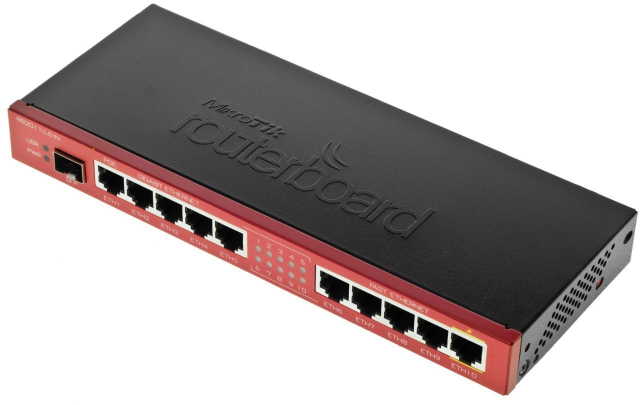 Маршрутизатор MikroTik RouterBoard RB2011iLS-IN