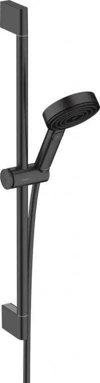 Душевой набор Hansgrohe Pulsify Select 105 3jet Relaxation EcoSmart со штангой 65 см, черный матовый 24161670
