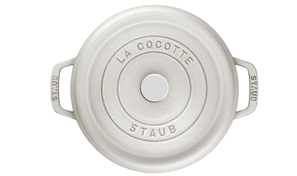 Чугунная кастрюля Staub La Cocotte 6,7 л, белая трюфель 405014140
