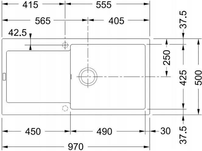 Кухонная раковина Franke Maris MRG 611-97 XL 114.0367.737, оникс