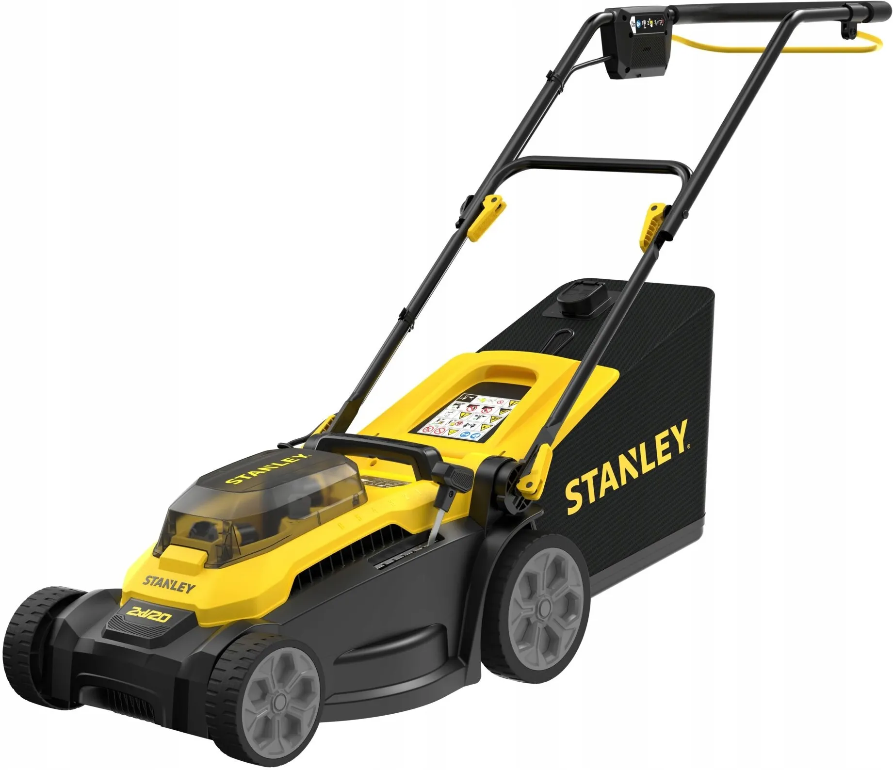 Аккумуляторная газонокосилка Stanley SCMWP3701M2