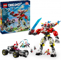 Конструктор LEGO DREAMZzz 71497 Тигриный робот Купера и хот-род Зеро