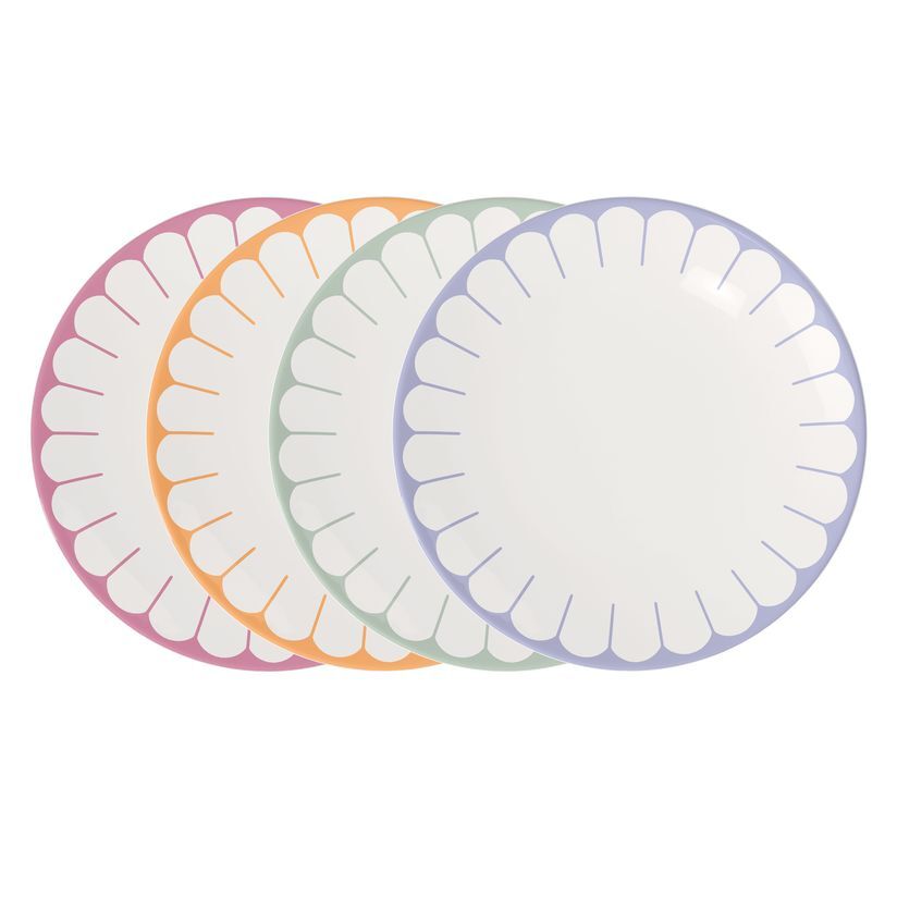 Набор тарелок Villeroy & Boch Fleur Flat plate 1045546000 26.6см 4 шт. Multicolour