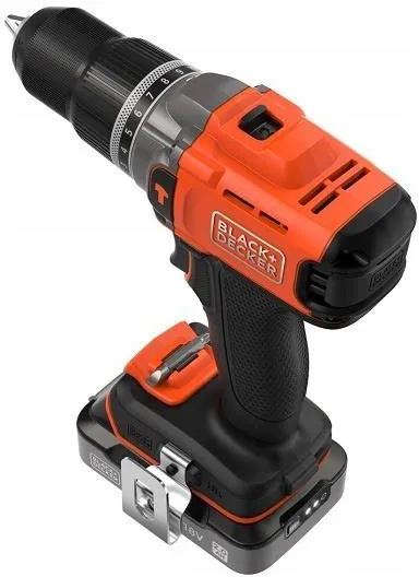 Аккумуляторная ударная дрель шуруповерт Black&Decker BCD383D2XK аккумуляторы 2x2.0 Ач кейс
