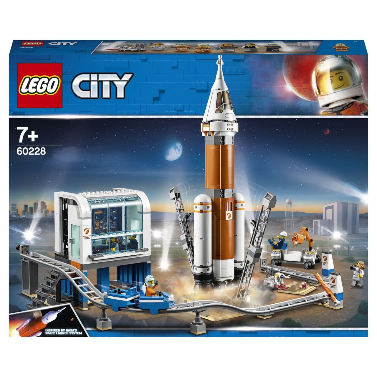 LEGO City 60228 Ракета для запуска в далекий космос и пульт управления запуском