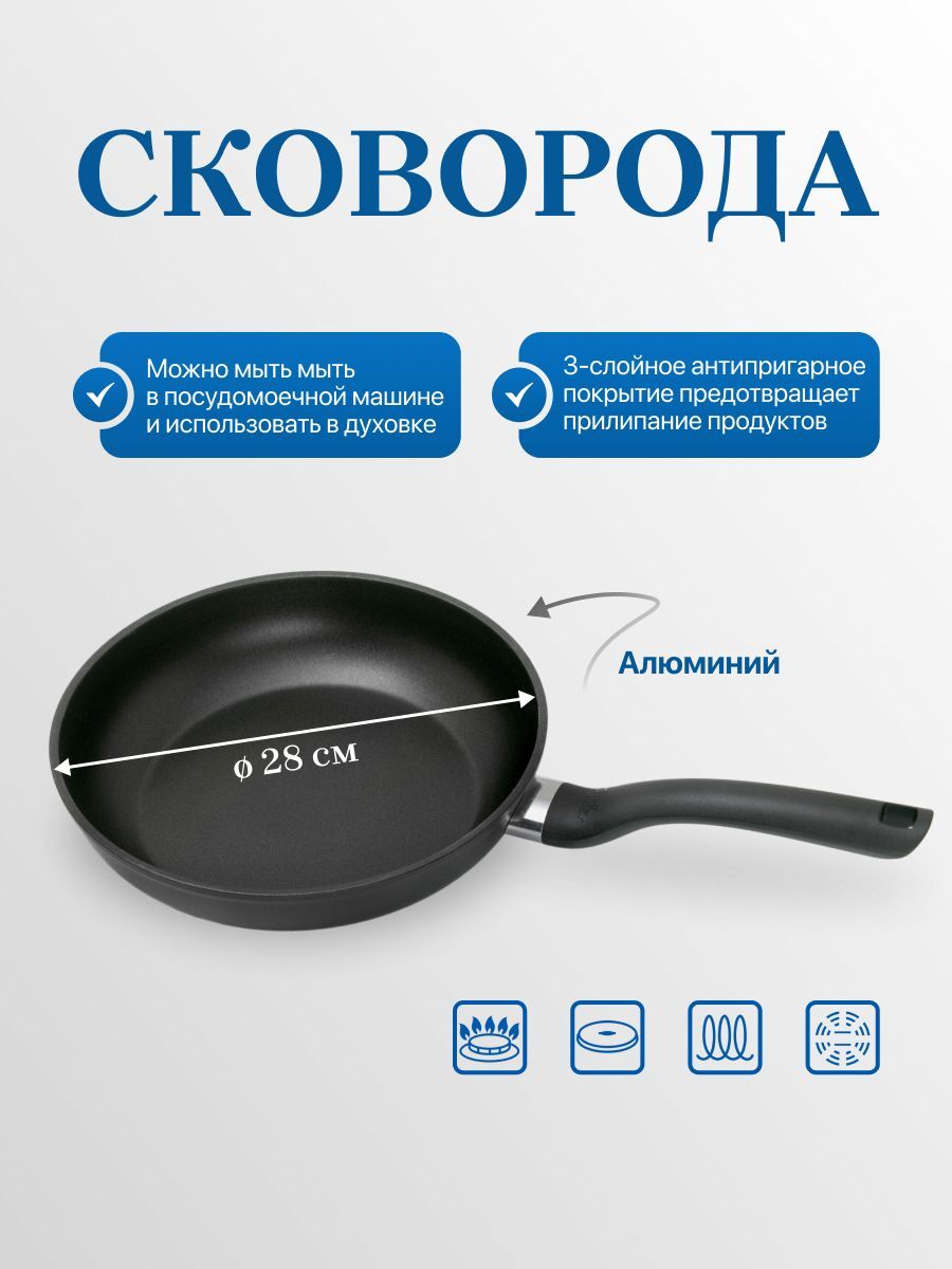 Сковорода Fissler Cenit Induction 28 см