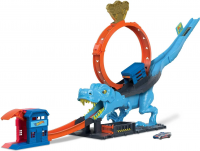 Набор игровой Hot Wheels City T-rex Loop HKX42
