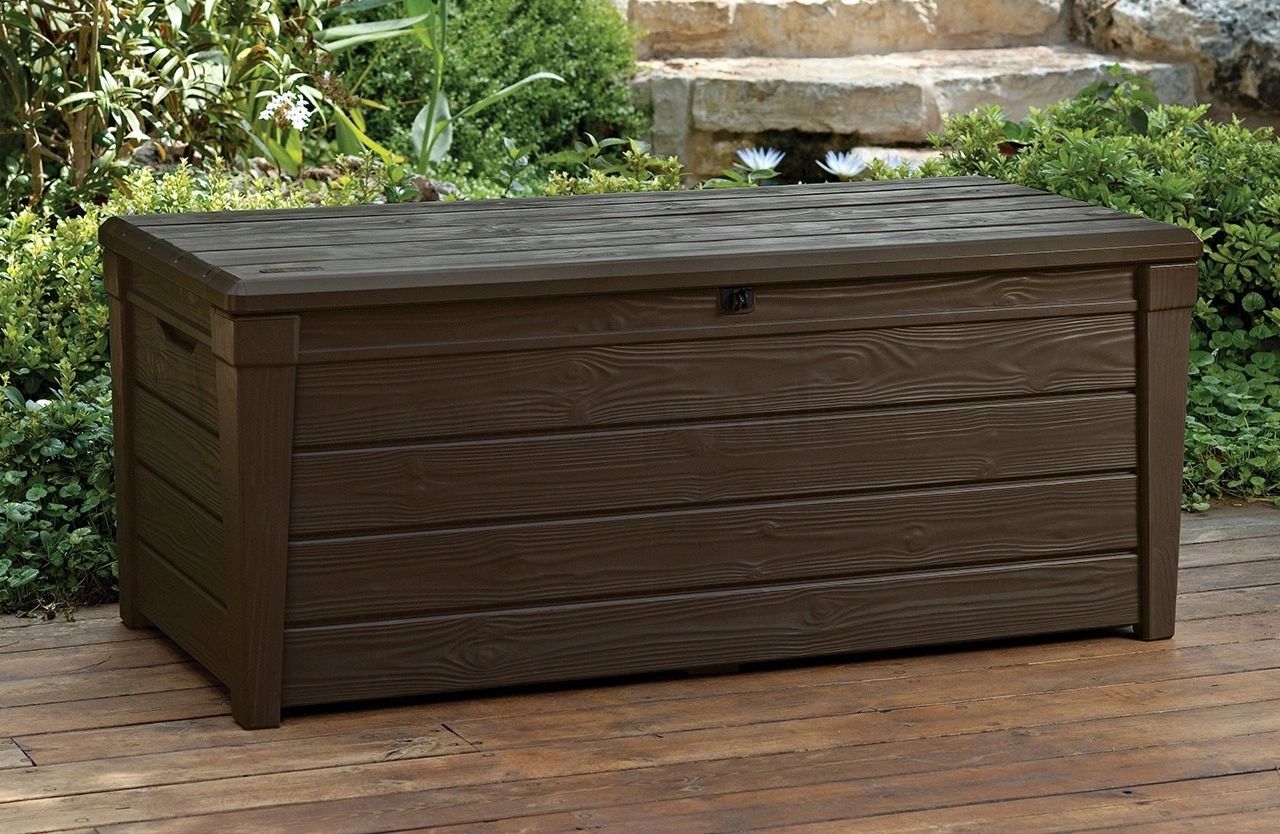 Ящик для хранения Keter Brightwood 455 л, коричневый 230400