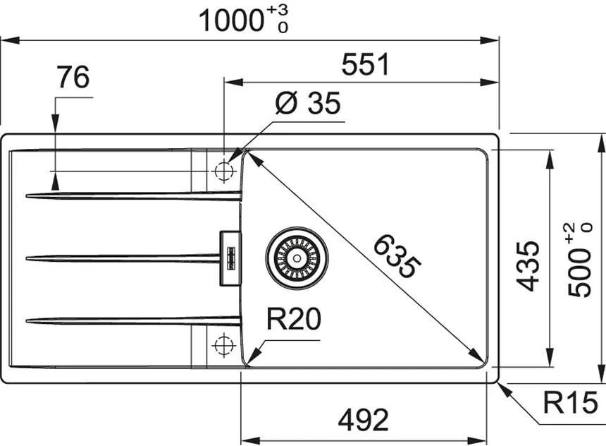 Кухонная раковина Franke Centro CNG 611-100 114.0633.115, белый полярный