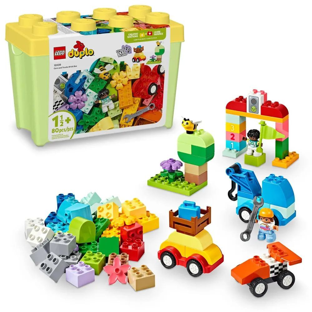 LEGO DUPLO Кирпичная коробка для легковых и грузовых автомобилей, 10439