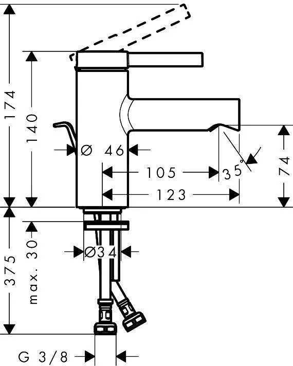 Смеситель Hansgrohe Zesis S 74710000