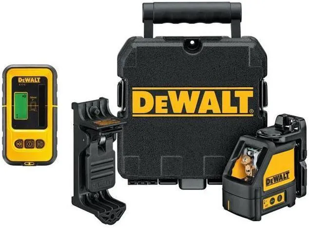 Лазерный нивелир DeWalt DW088KD, с детектором излучения (в комплекте)