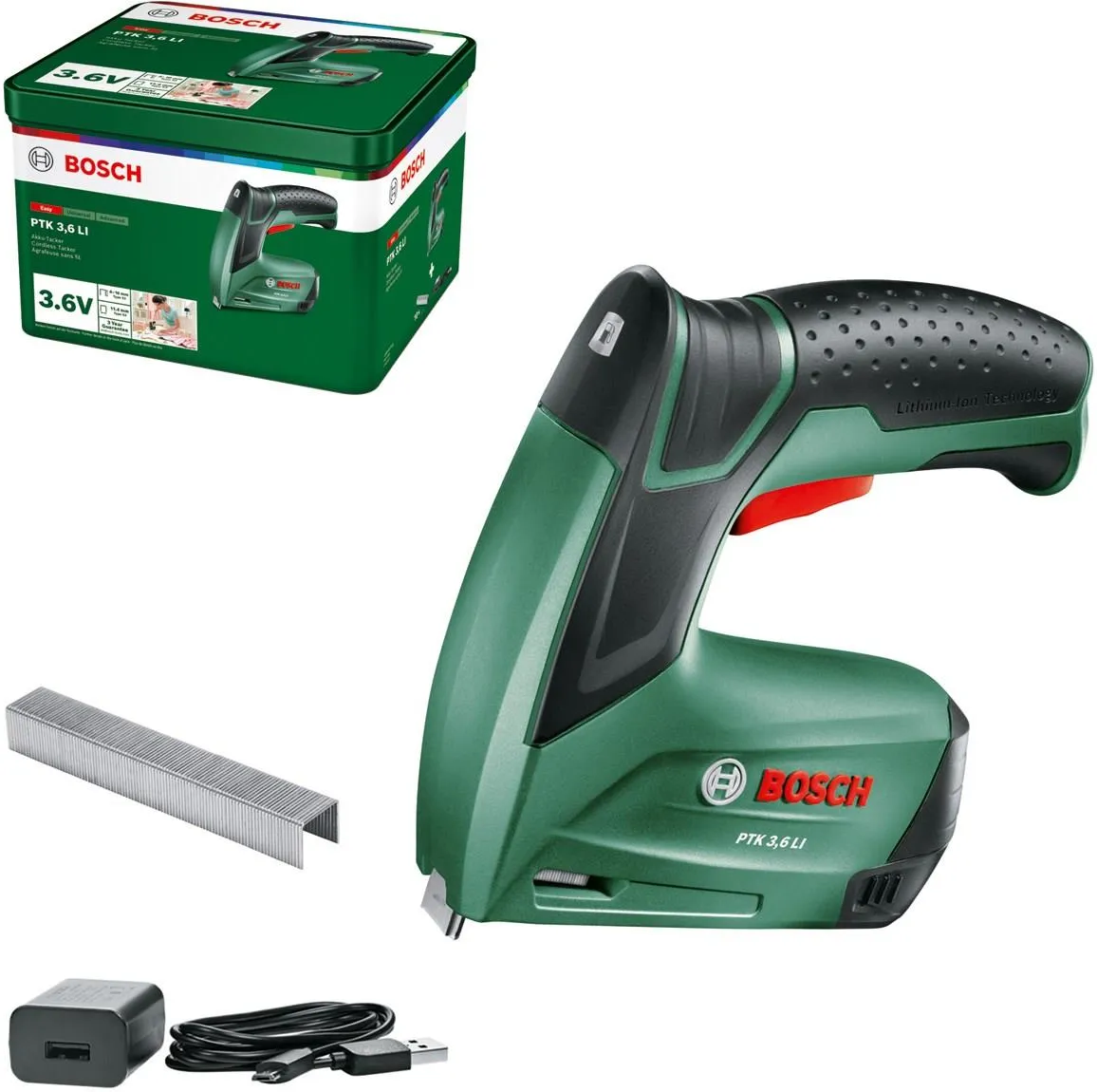 Аккумуляторный степлер Bosch PTK 3,6 LI 0603968220