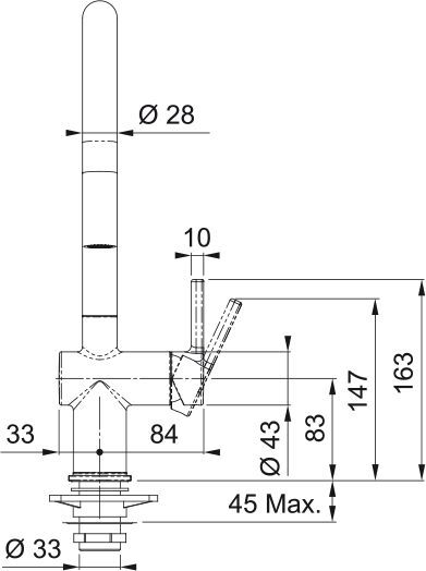 Кухонный кран Franke Active J pull down spray 115.0653.401, хром