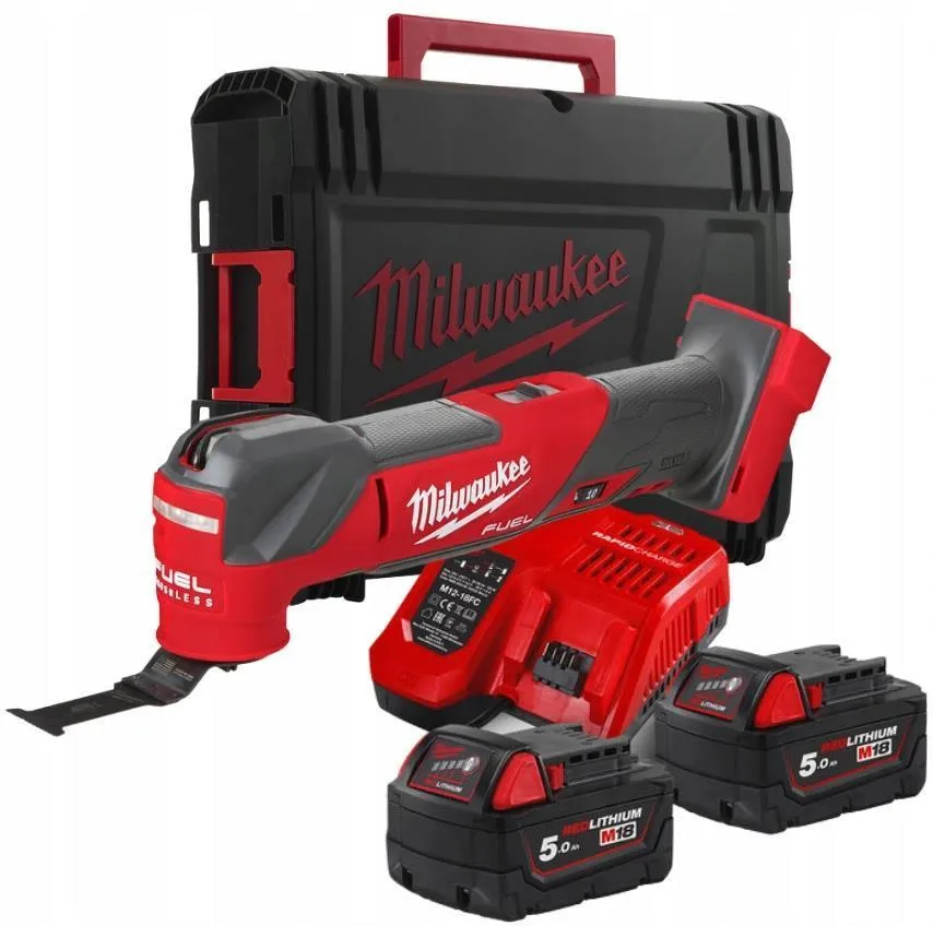 Аккумуляторный мультитул Milwaukee M18 FMT-502X 18 В, 2×5,0 А·ч АКБ, ЗУ, кейс