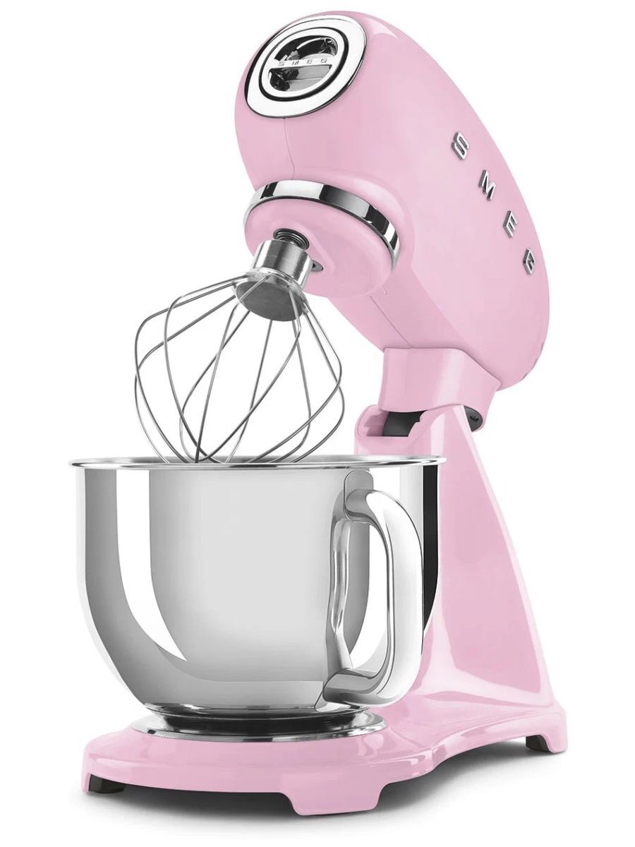 Миксер Smeg SMF03PKEU, розовый