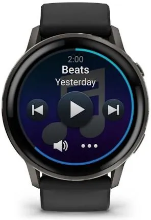 Смарт-часы Garmin Venu 4 45 mm Slate с черным ремешком