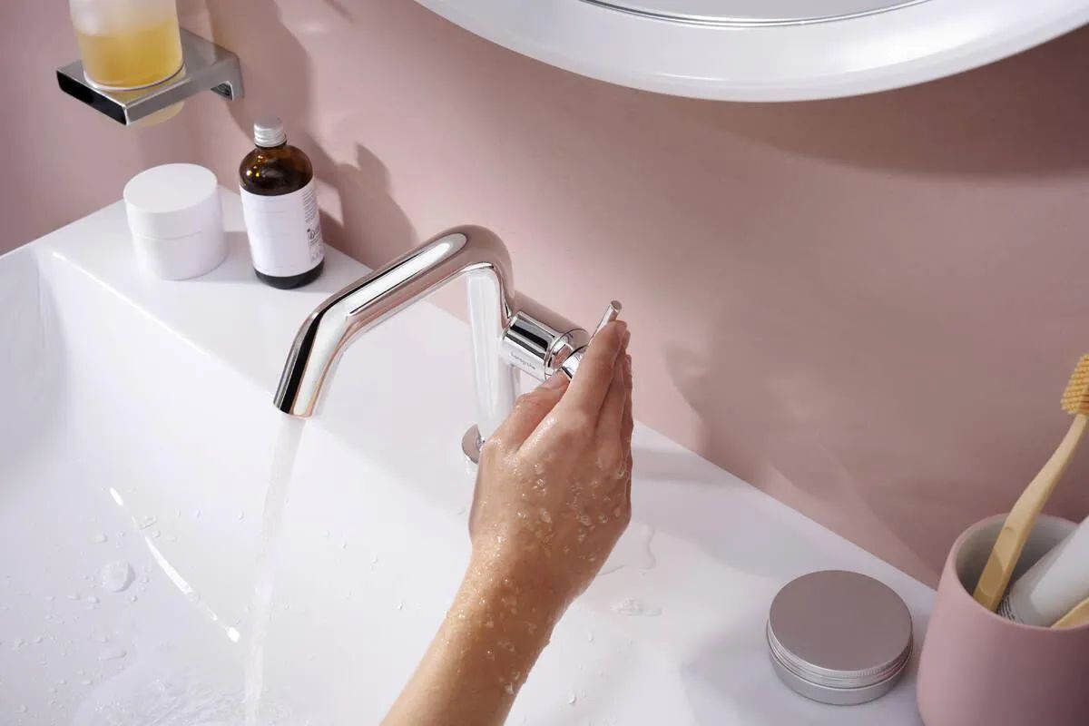 Смеситель для раковины Hansgrohe Tecturis S 110 73320000 хром