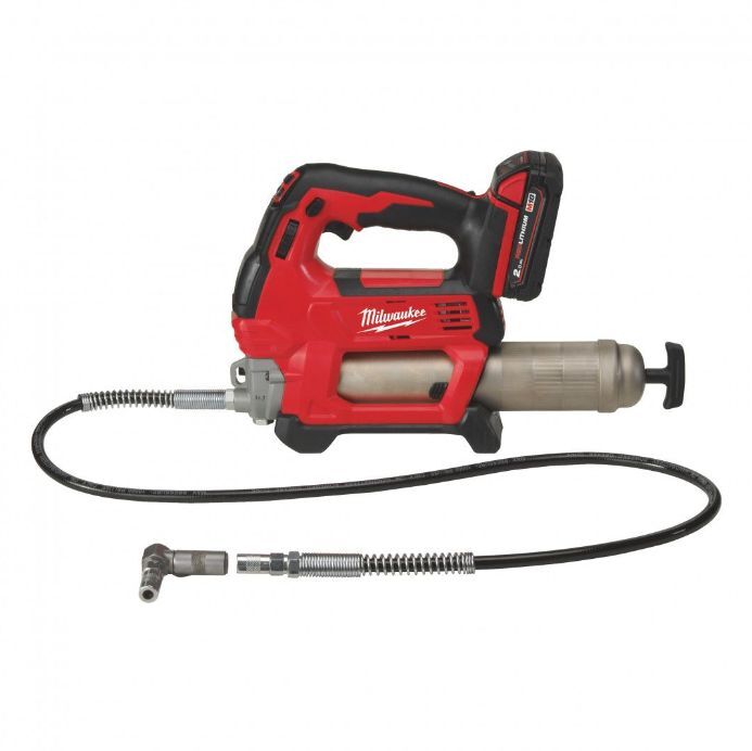 Смазочный пистолет Milwaukee M18 GG201C с 2,0 Ah и ЗУ 4933440490