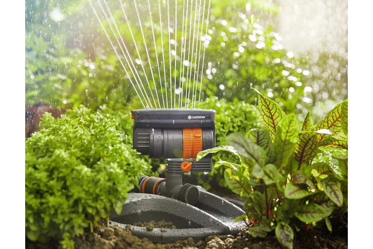 Дождеватель осциллирующий Gardena AquaZoom compact, 9216 м, 318 м